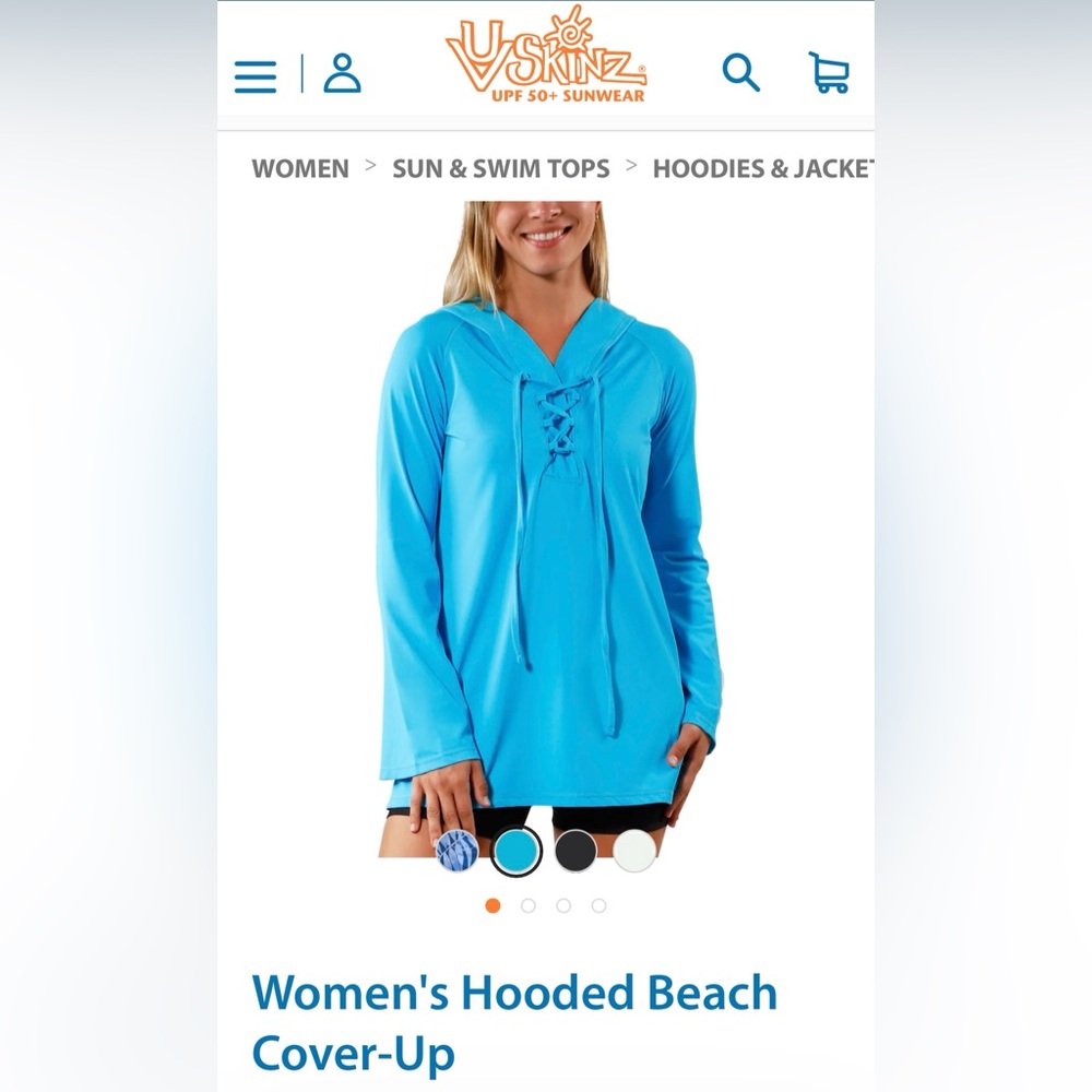 UV Skinz Women’s Hooded Beach Cover-Up
